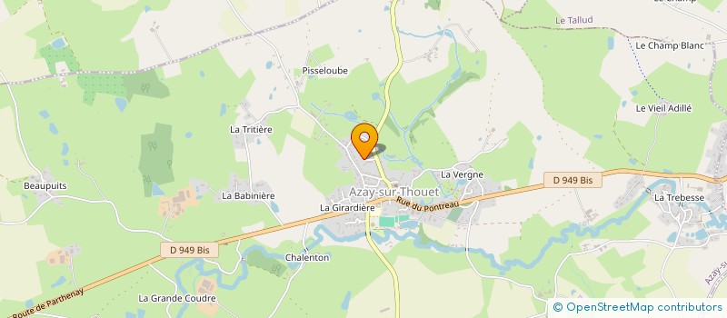localisation de l'entreprise MADAME CAROLINE LEVEILLE à AZAY-SUR-THOUET