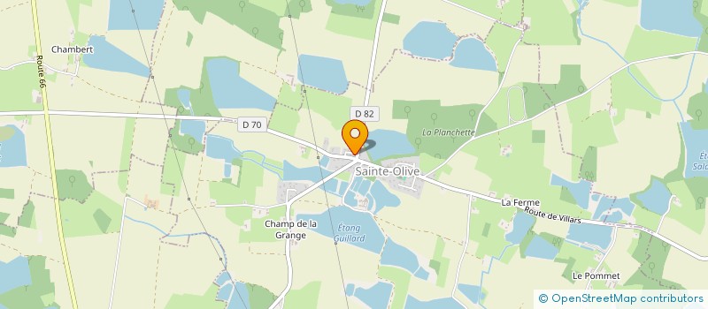 localisation de l'entreprise MADAME CAROLINE LHERMET  SAINTE-OLIVE