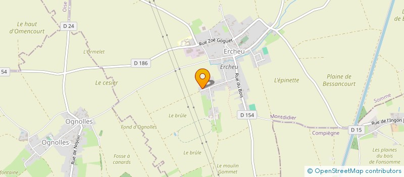 localisation de l'entreprise MADAME CAROLINE LHOTE  ERCHEU