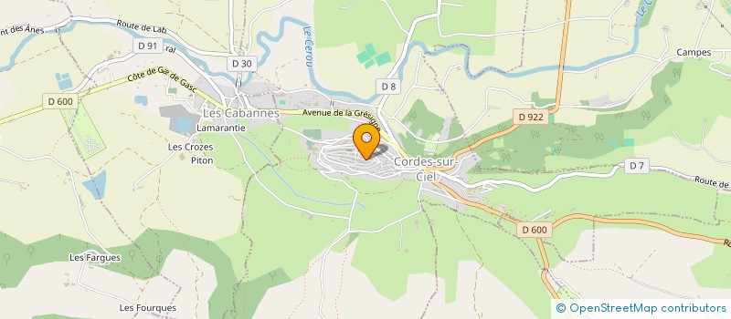 localisation de l'entreprise MADAME CAROLINE LIEBIG à CORDES-SUR-CIEL