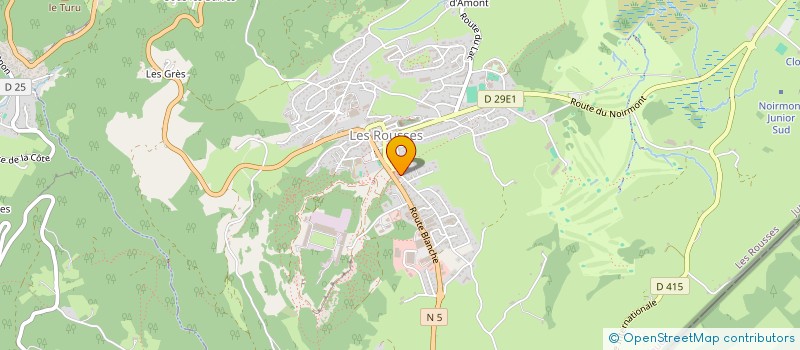 localisation de l'entreprise MADAME CAROLINE LINA BENOIT GUYOD  LES ROUSSES