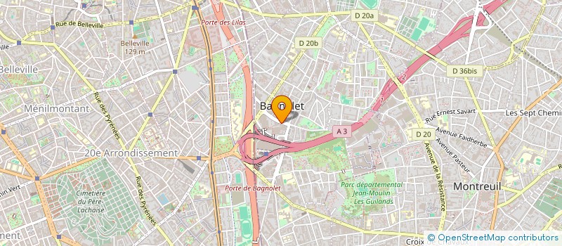 localisation de l'entreprise MADAME CAROLINE LIU à BAGNOLET