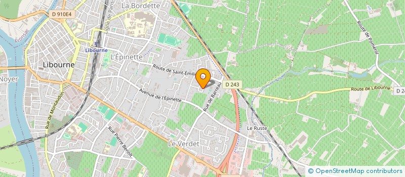 localisation de l'entreprise MADAME CAROLINE LIZIARD  LIBOURNE