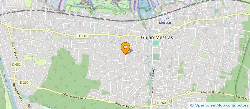 localisation de l'entreprise MADAME CAROLINE LIZON  GUJAN-MESTRAS