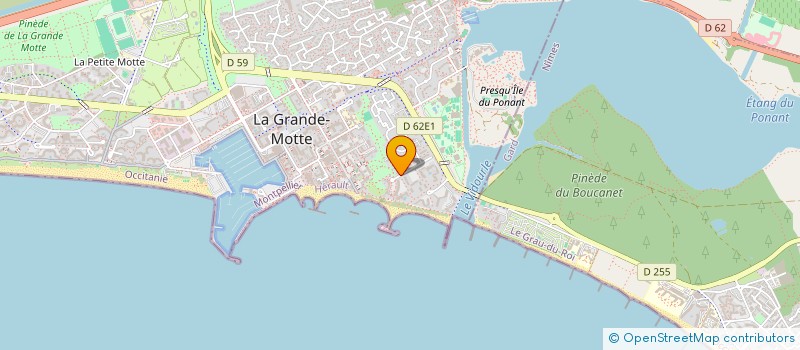 localisation de l'entreprise MADAME CAROLINE LO MONACO  LA GRANDE-MOTTE