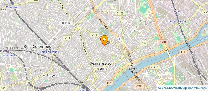 localisation de l'entreprise MADAME CAROLINE LONGUEVILLE  ASNIERES-SUR-SEINE