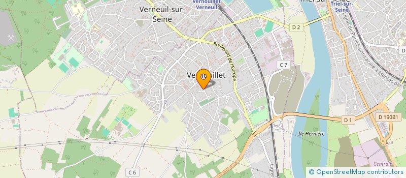 localisation de l'entreprise MADAME CAROLINE LOREAU  VERNOUILLET