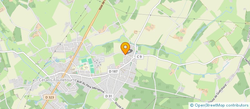 localisation de l'entreprise MADAME CAROLINE LOUE  CERANS-FOULLETOURTE