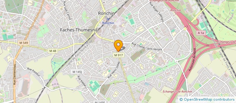 localisation de l'entreprise MADAME CAROLINE LOUF à RONCHIN
