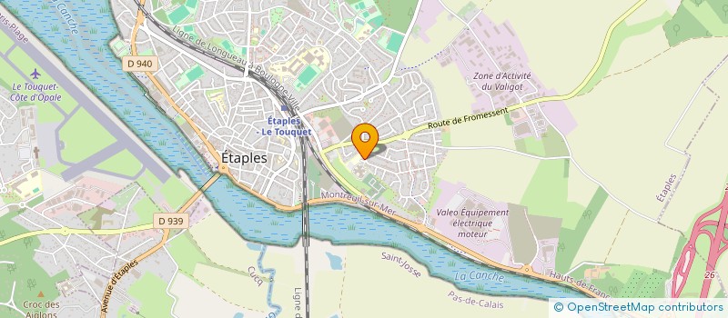 localisation de l'entreprise MADAME CAROLINE LOUVET  ETAPLES