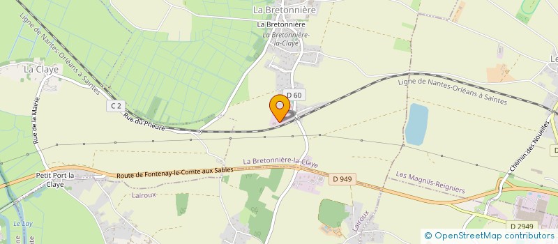 localisation de l'entreprise MADAME CAROLINE LOUVIOT  LA BRETONNIERE-LA-CLAYE