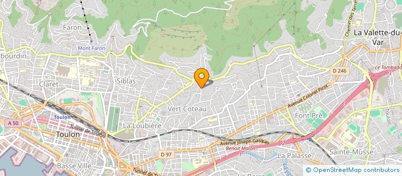 localisation de l'entreprise MADAME CAROLINE MABILLEAU  TOULON