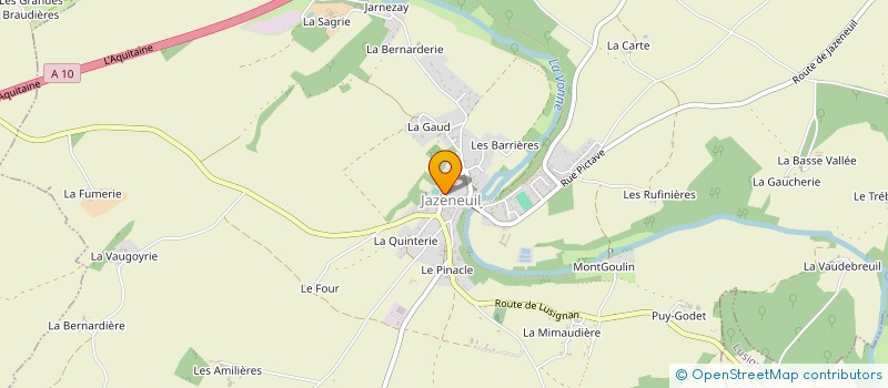localisation de l'entreprise MADAME CAROLINE MACAUD à JAZENEUIL