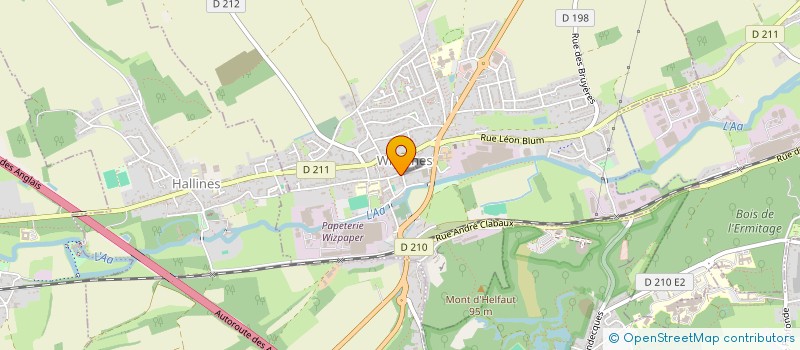 localisation de l'entreprise MADAME CAROLINE MACHIN  WIZERNES