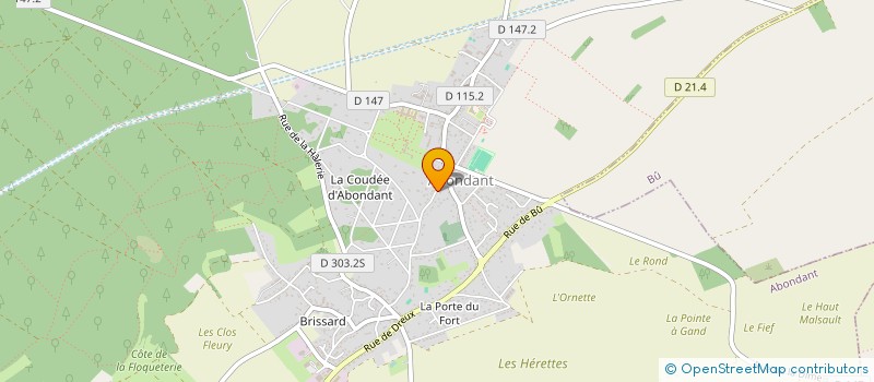 localisation de l'entreprise MADAME CAROLINE MACOMBE à ABONDANT