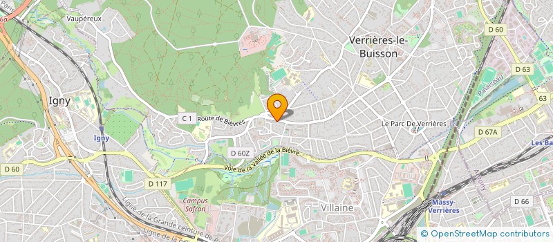 localisation de l'entreprise MADAME CAROLINE MAGISTER à VERRIERES-LE-BUISSON