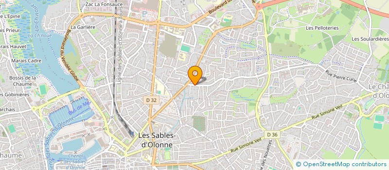 localisation de l'entreprise MADAME CAROLINE MAHE  LES SABLES D'OLONNE