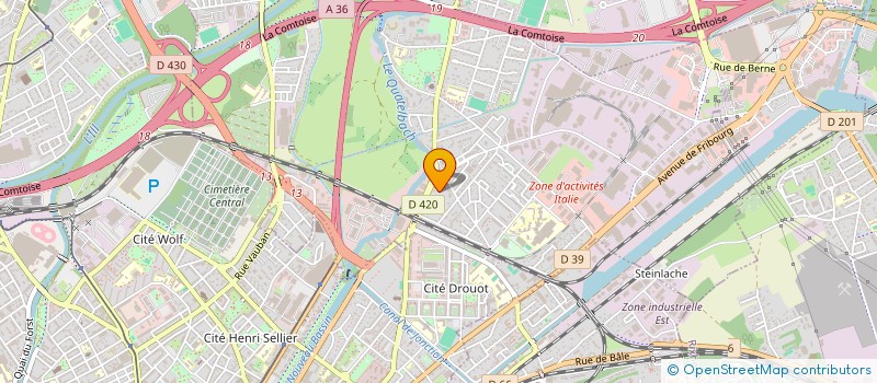 localisation de l'entreprise MADAME CAROLINE MAILLARD  MULHOUSE