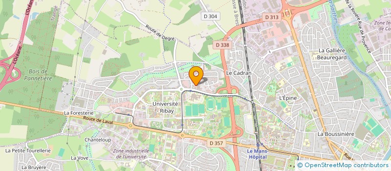 localisation de l'entreprise MADAME CAROLINE MAILLARD  LE MANS