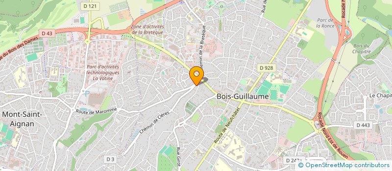 localisation de l'entreprise MADAME CAROLINE MAMEAUX à BOIS-GUILLAUME