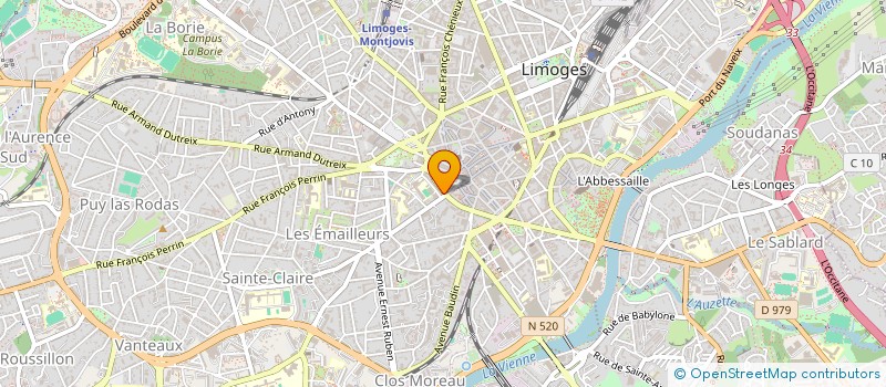 localisation de l'entreprise MADAME CAROLINE MANDON à LIMOGES