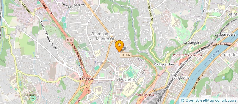 localisation de l'entreprise MADAME CAROLINE MANDRET  CHAMPAGNE-AU-MONT-D'OR