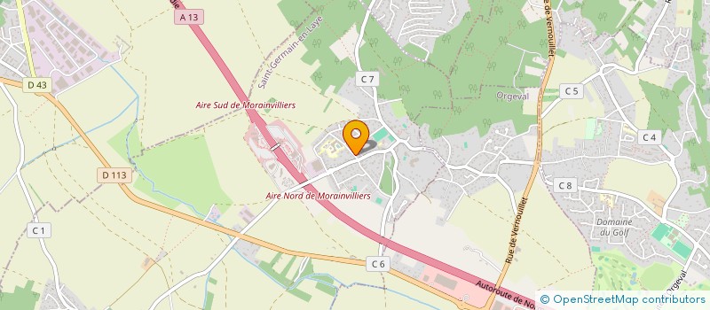 localisation de l'entreprise MADAME CAROLINE MANDRON  MORAINVILLIERS