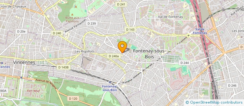 localisation de l'entreprise MADAME CAROLINE MANDRON à FONTENAY-SOUS-BOIS