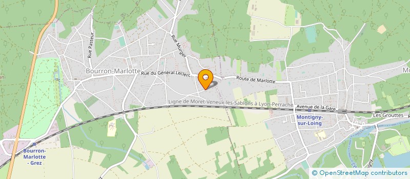 localisation de l'entreprise MADAME CAROLINE MANIERE à BOURRON-MARLOTTE