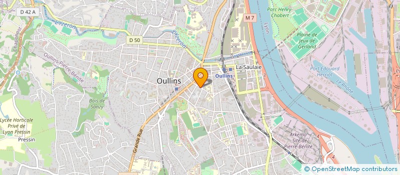 localisation de l'entreprise MADAME CAROLINE MANTHE  OULLINS-PIERRE-BENITE