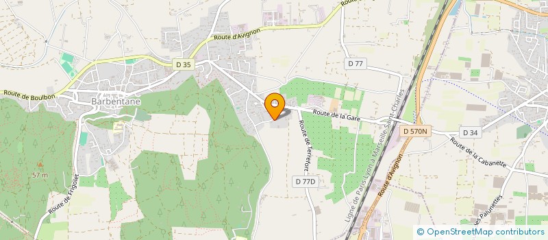 localisation de l'entreprise MADAME CAROLINE MARC  BARBENTANE