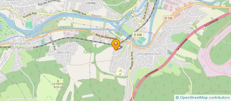 localisation de l'entreprise MADAME CAROLINE MARCHAL  VOUJEAUCOURT