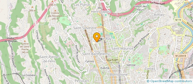 localisation de l'entreprise MADAME CAROLINE MARCHAND à NICE