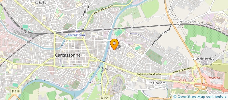 localisation de l'entreprise MADAME CAROLINE MARDIROSSIAN  CARCASSONNE