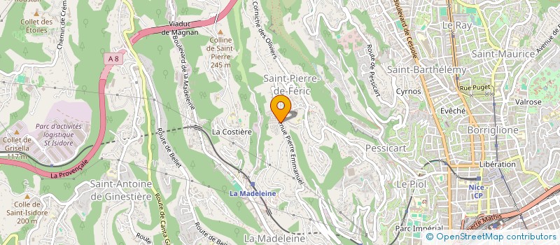 localisation de l'entreprise MADAME CAROLINE MARECHAL  NICE