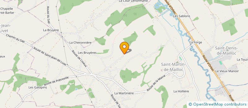 localisation de l'entreprise MADAME CAROLINE MARGOT CHLO CHAPELAIN DE SEREVILLE  SAINT-MARTIN-DE-MAILLOC