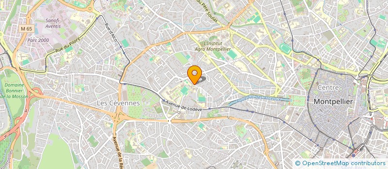 localisation de l'entreprise MADAME CAROLINE MARIE SENECHAL à MONTPELLIER
