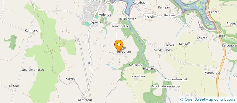 localisation de l'entreprise MADAME CAROLINE MARIN  TREGLONOU