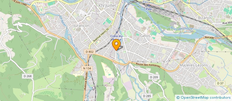 localisation de l'entreprise MADAME CAROLINE MARMELO  GELOS