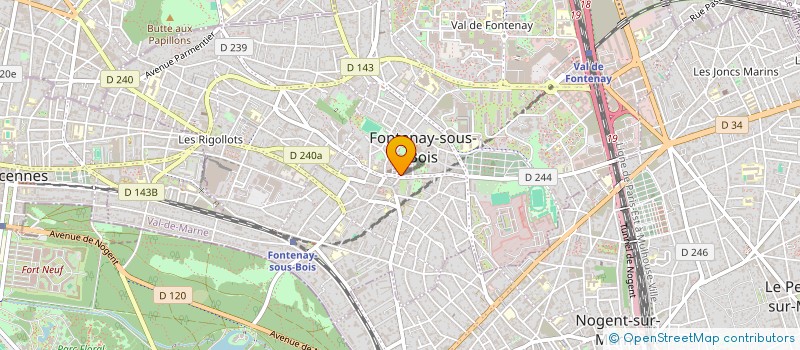 localisation de l'entreprise MADAME CAROLINE MAROLLEAU à FONTENAY-SOUS-BOIS