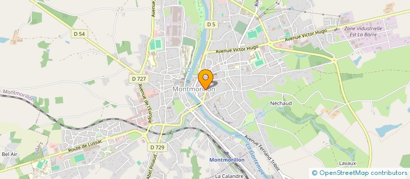 localisation de l'entreprise MADAME CAROLINE MARSAULT à MONTMORILLON