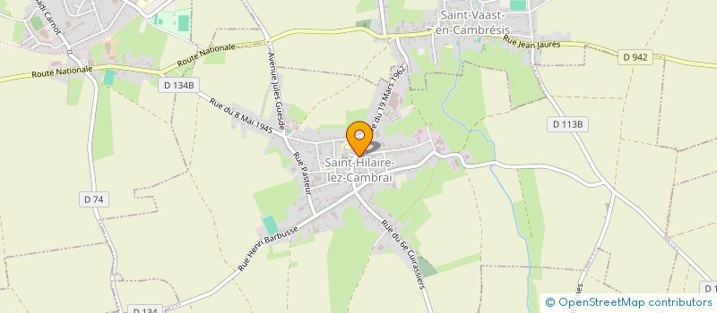 localisation de l'entreprise MADAME CAROLINE MARTEL  SAINT-HILAIRE-LEZ-CAMBRAI