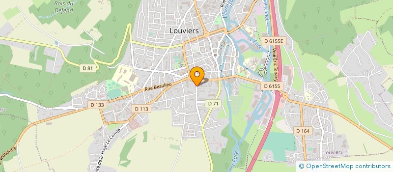 localisation de l'entreprise MADAME CAROLINE MARTIN à LOUVIERS