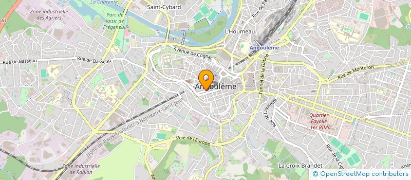 localisation de l'entreprise MADAME CAROLINE MARTIN à ANGOULEME