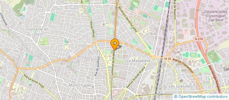 localisation de l'entreprise MADAME CAROLINE MARTIN à DIJON