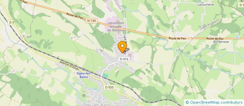 localisation de l'entreprise MADAME CAROLINE MARTIN  OGEU-LES-BAINS