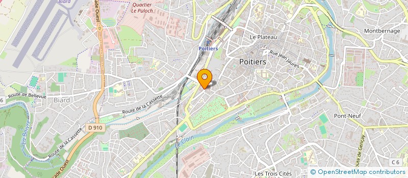 localisation de l'entreprise MADAME CAROLINE MARTIN  POITIERS