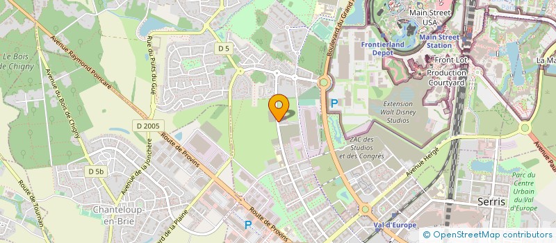 localisation de l'entreprise MADAME CAROLINE MARTIN  MONTEVRAIN