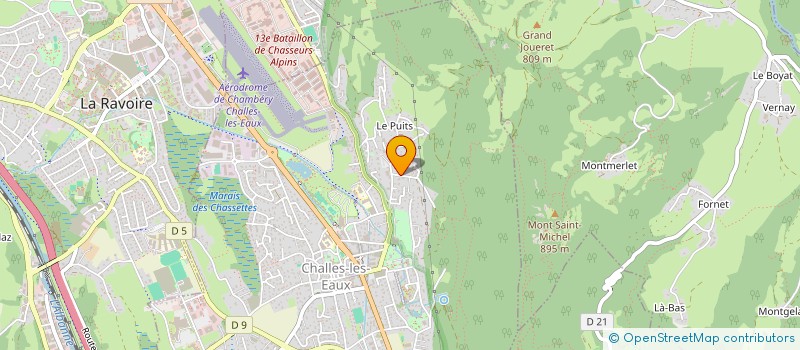 localisation de l'entreprise MADAME CAROLINE MARTINELLI  CHALLES-LES-EAUX