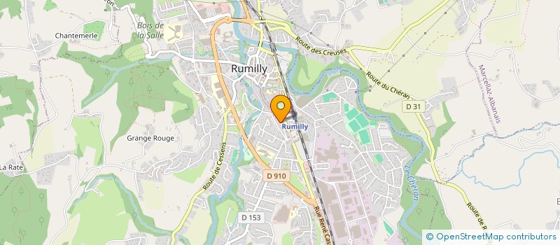 localisation de l'entreprise MADAME CAROLINE MARTINET  RUMILLY